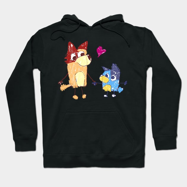 Bluey´s drawing Hoodie by KadyBeam